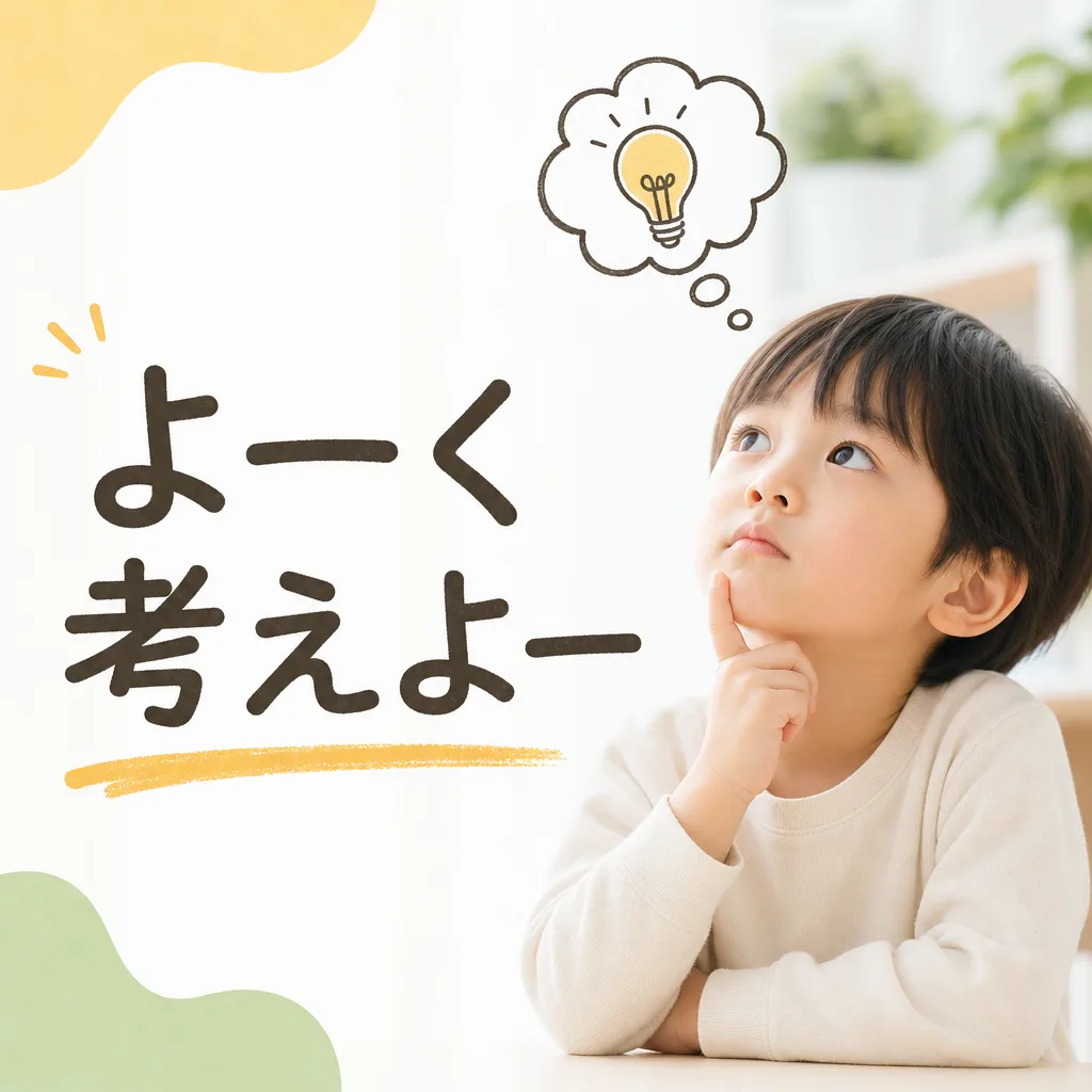 よーく考えよー