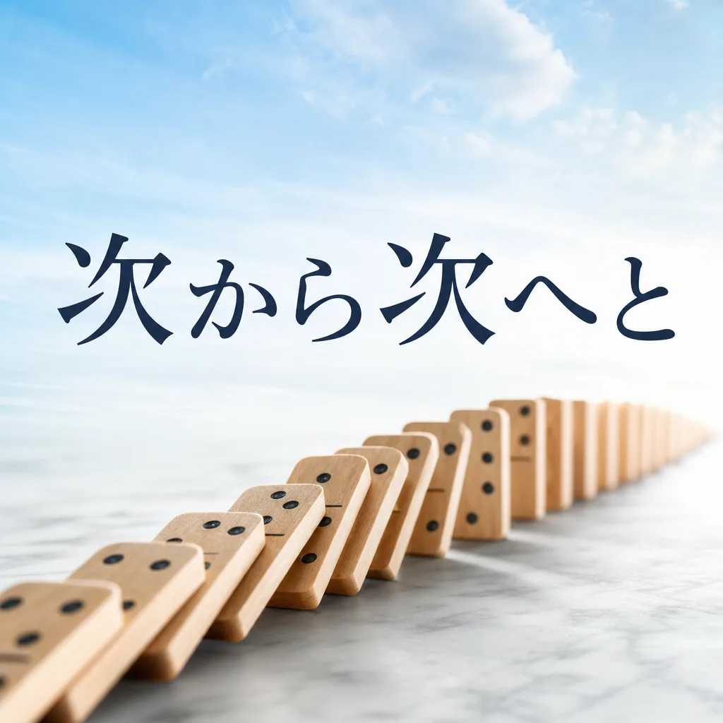 次から次へと