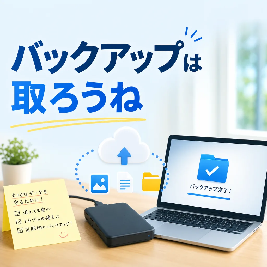 バックアップは取ろうね