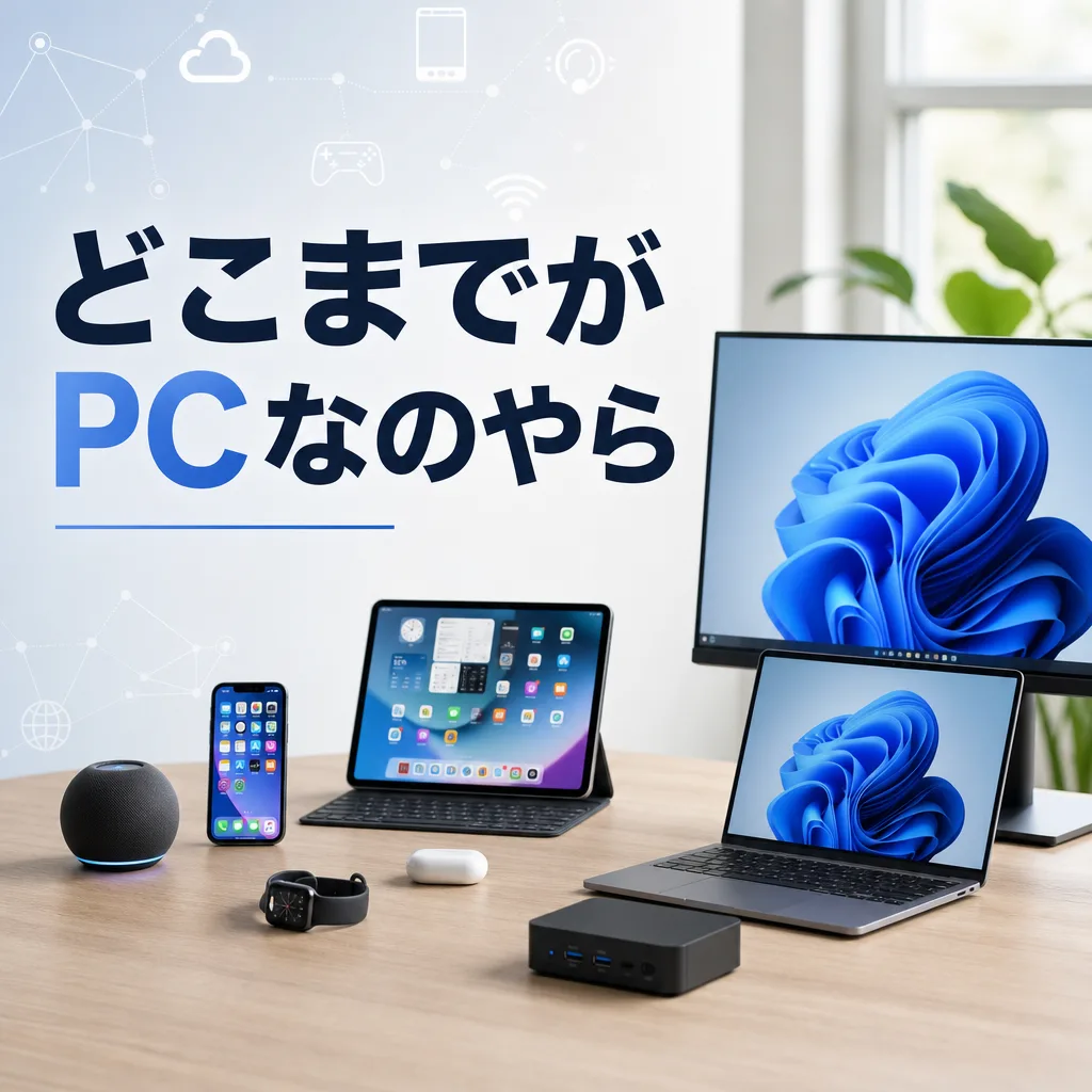 どこまでがPCなのやら