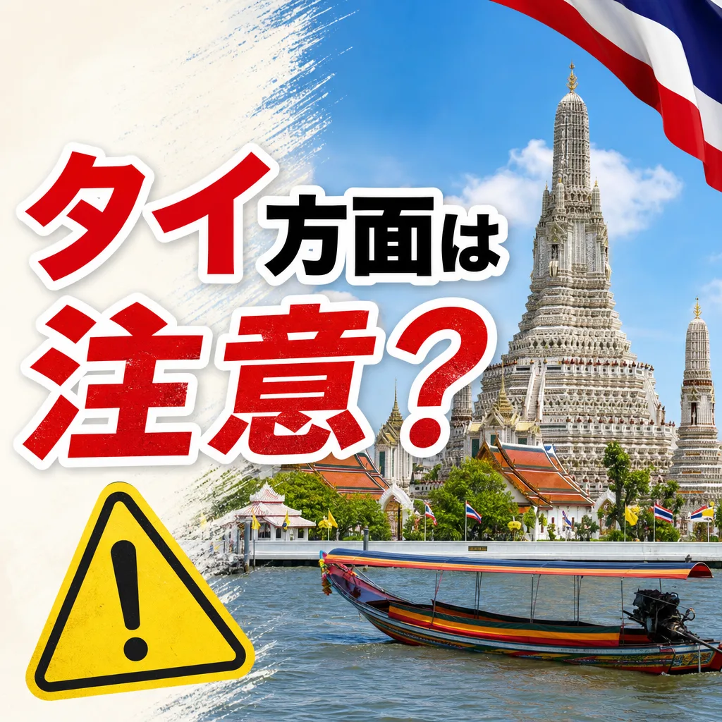 タイ方面は注意？