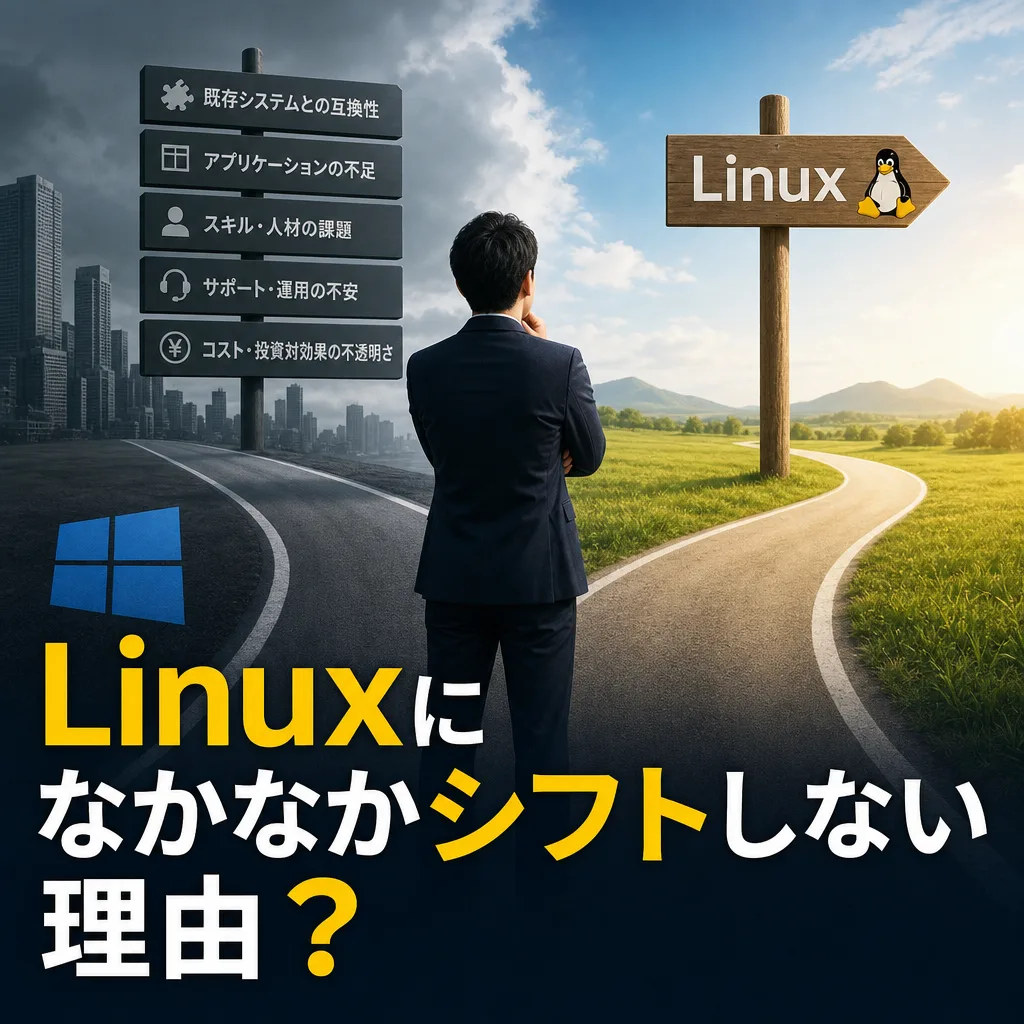 Linuxになかなかシフトしない理由?