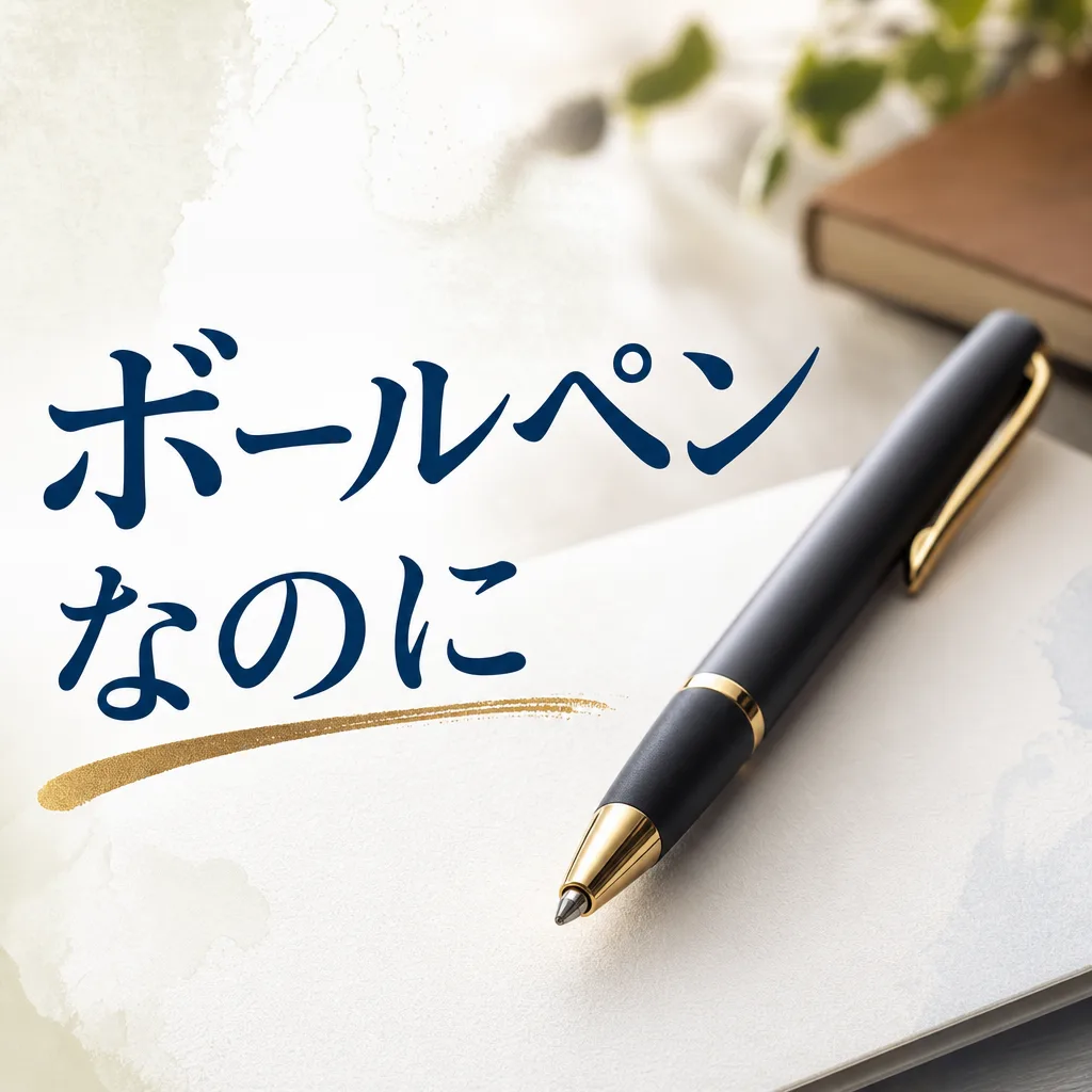 ボールペンなのに