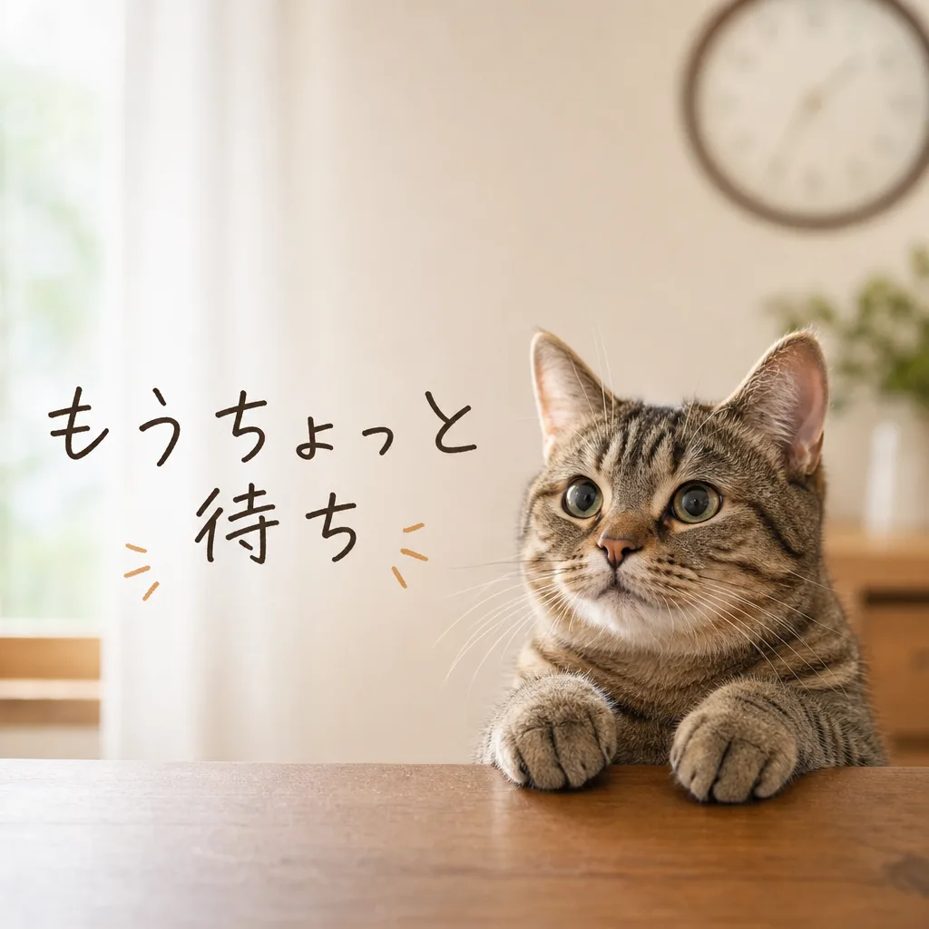 もうちょっと待ち