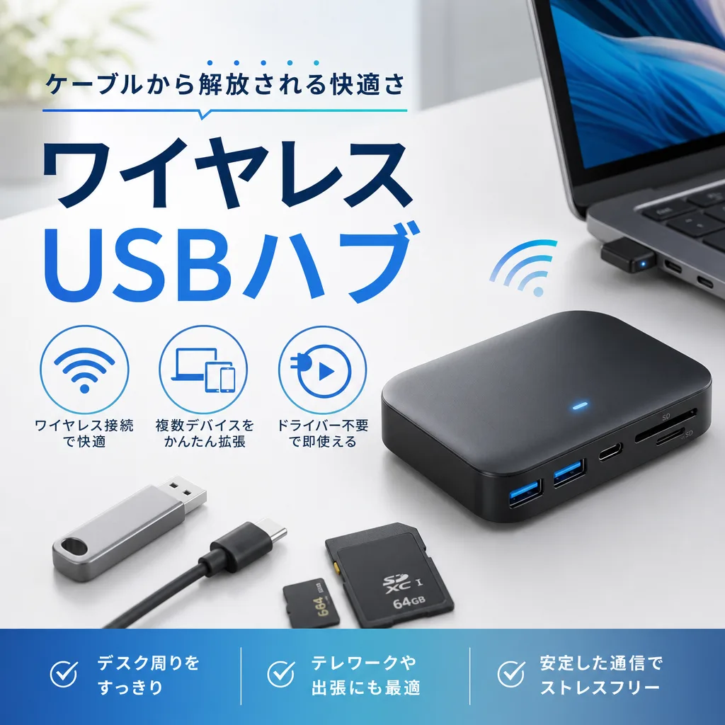 ワイヤレスUSBハブ