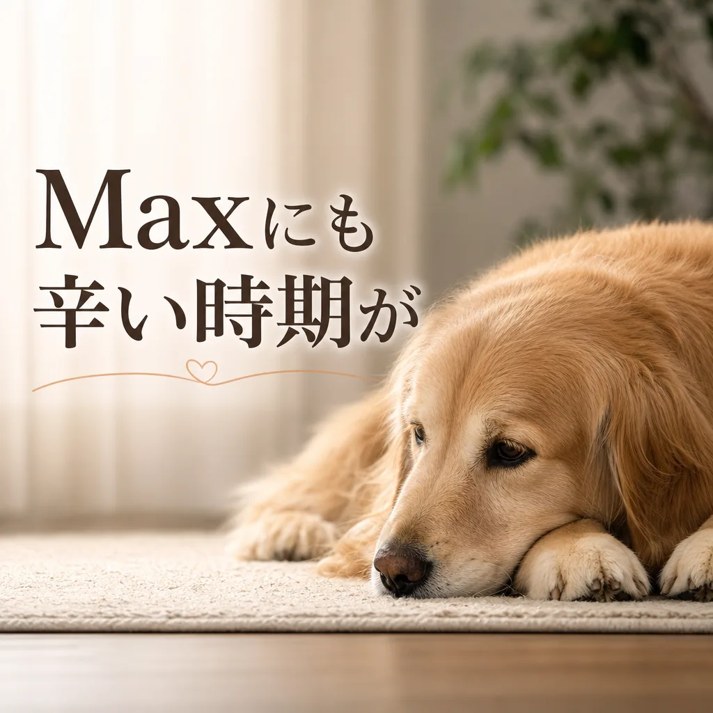 Maxにも辛い時期が