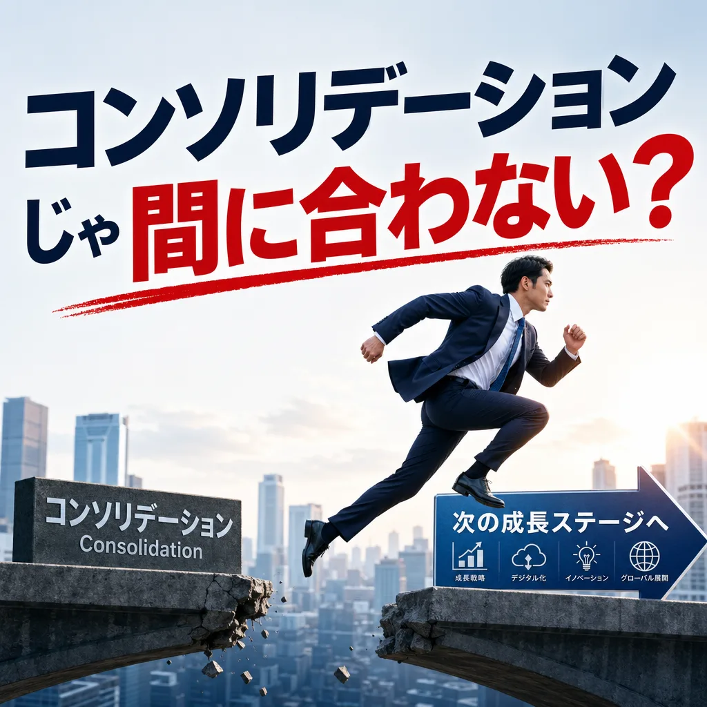 コンソリデーションじゃ間に合わない？