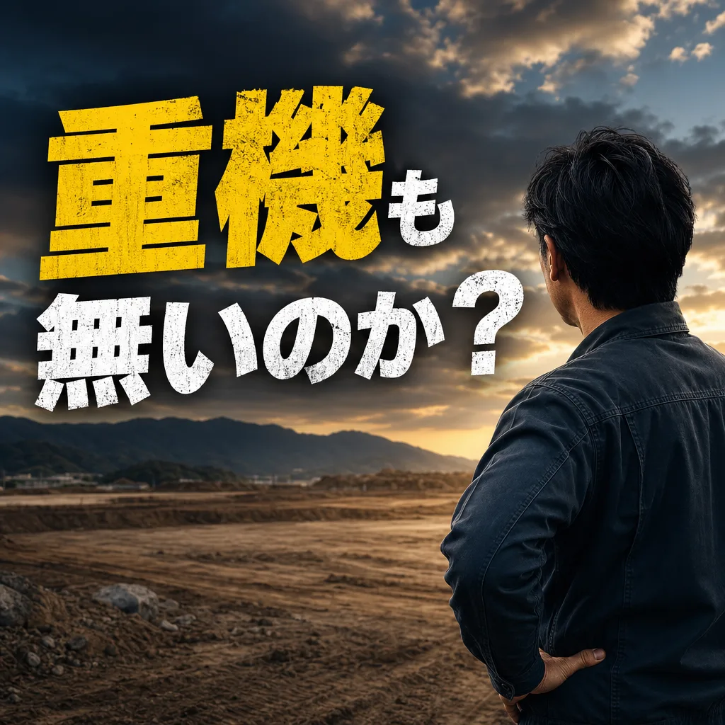 重機も無いのか？