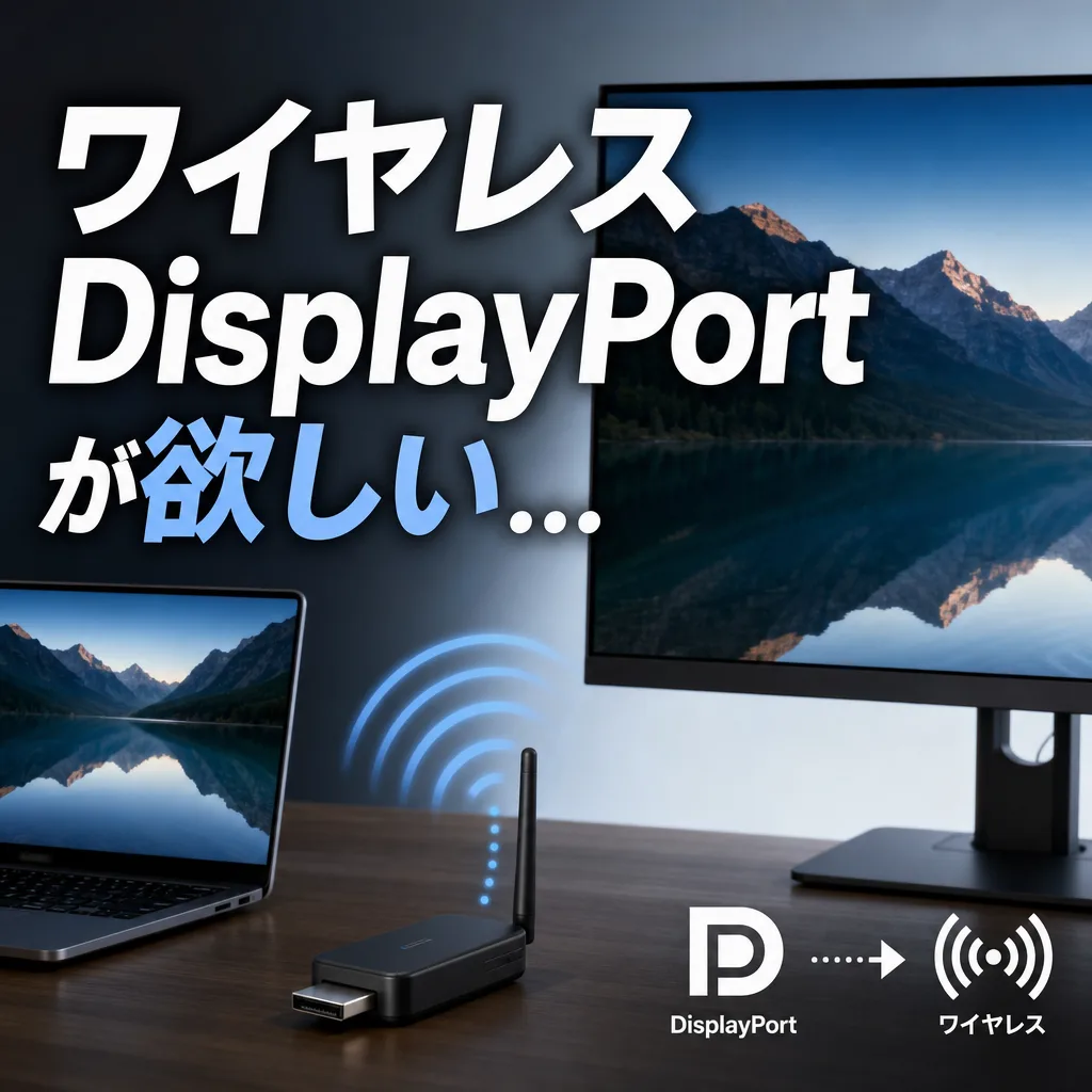 ワイヤレスDisplayPortが欲しい...