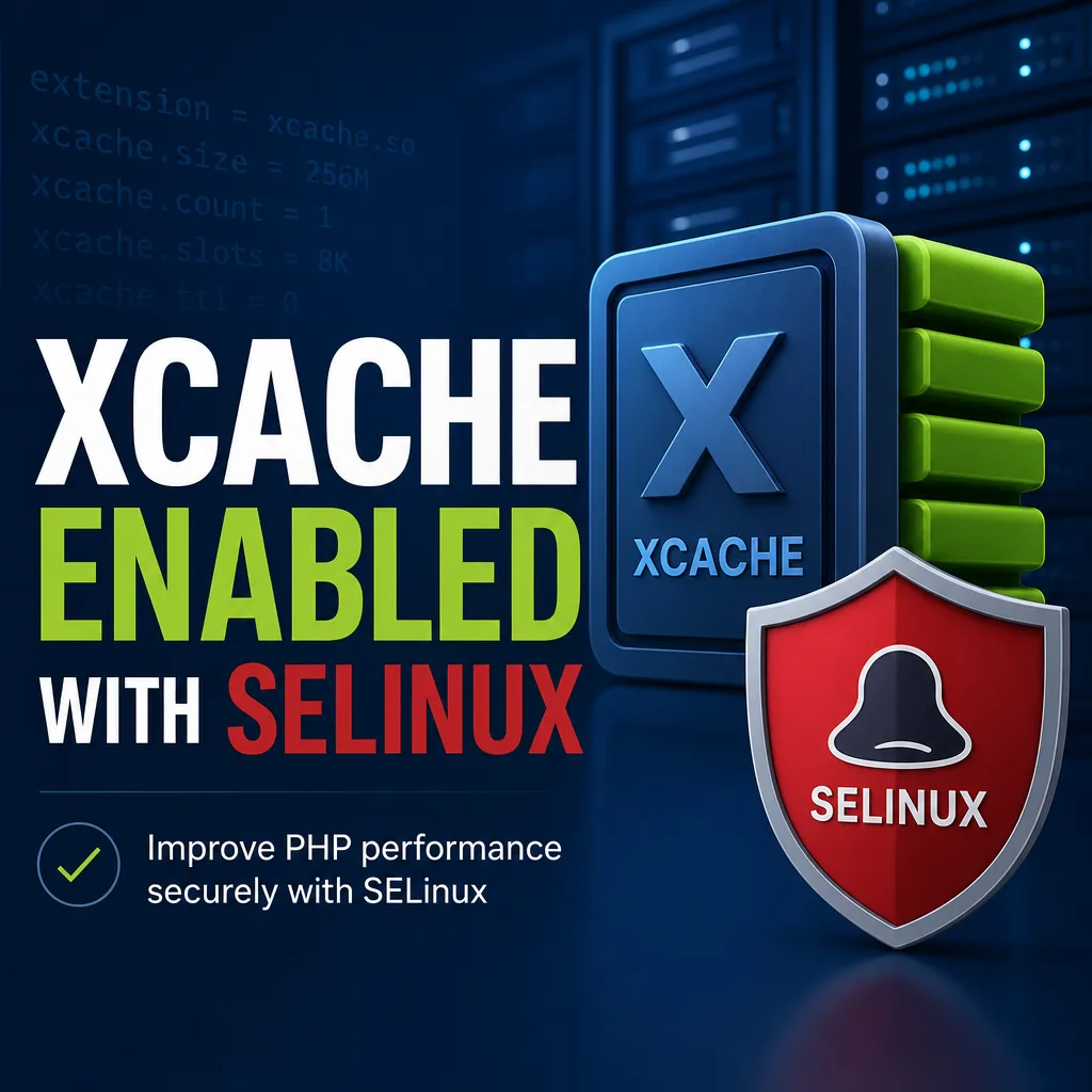 xcache enabled with SELinux