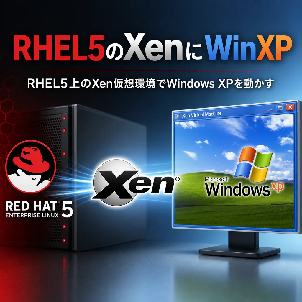 RHEL5のXenにWinXP
