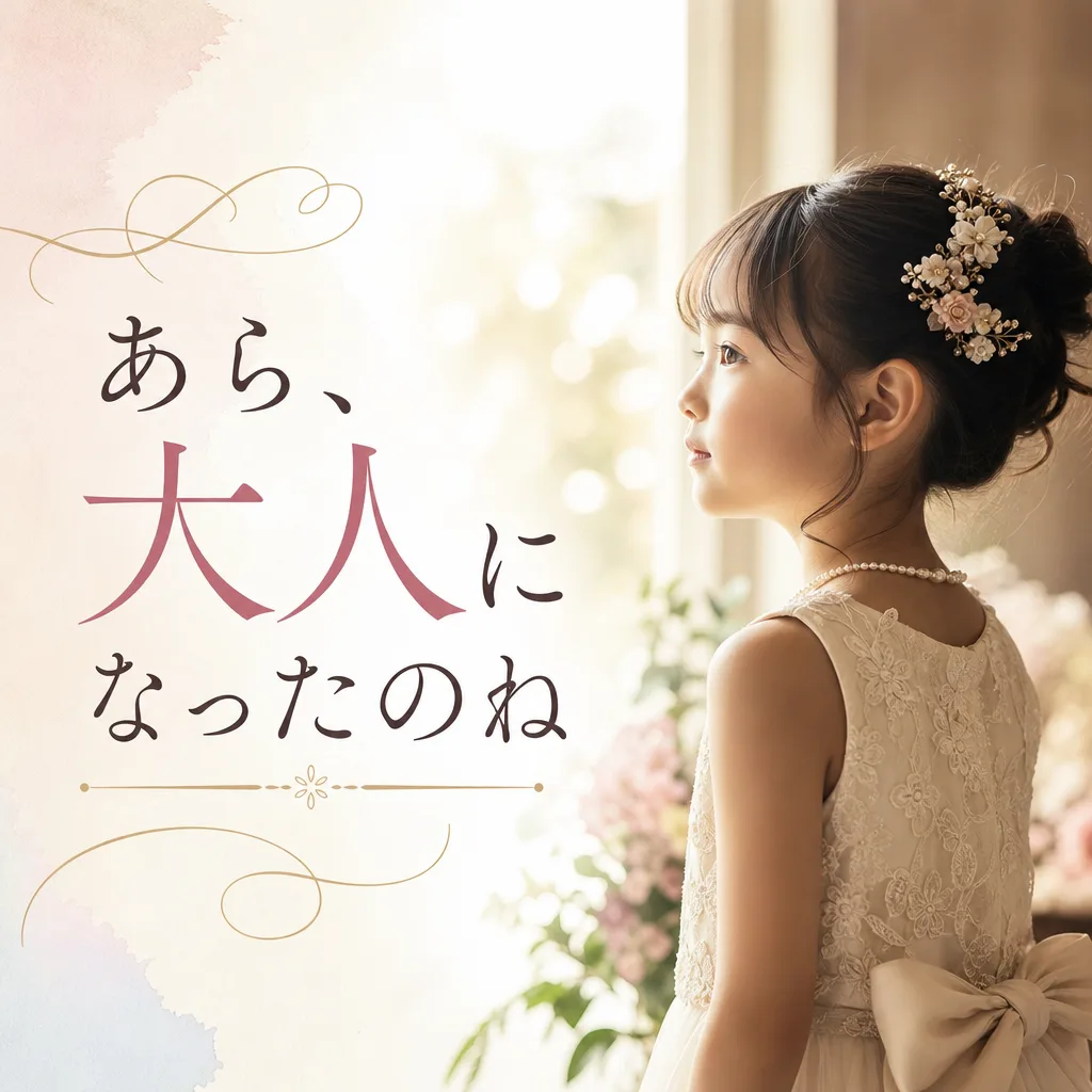 あら、大人になったのね
