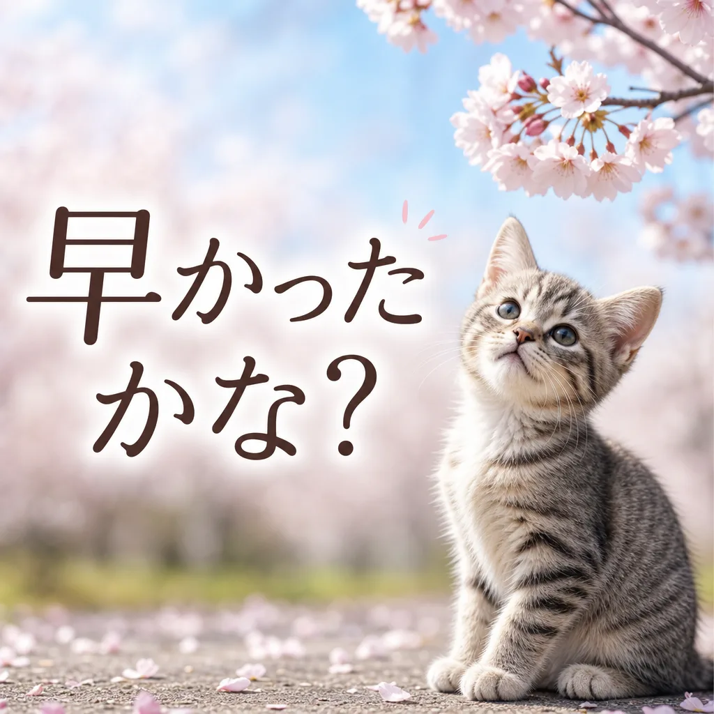 早かったかな？