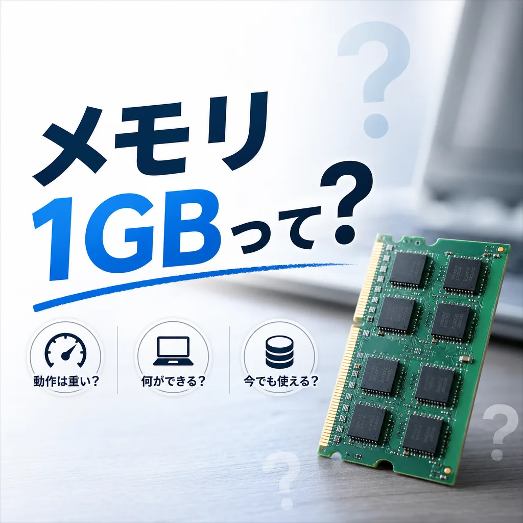 メモリ1GBって
