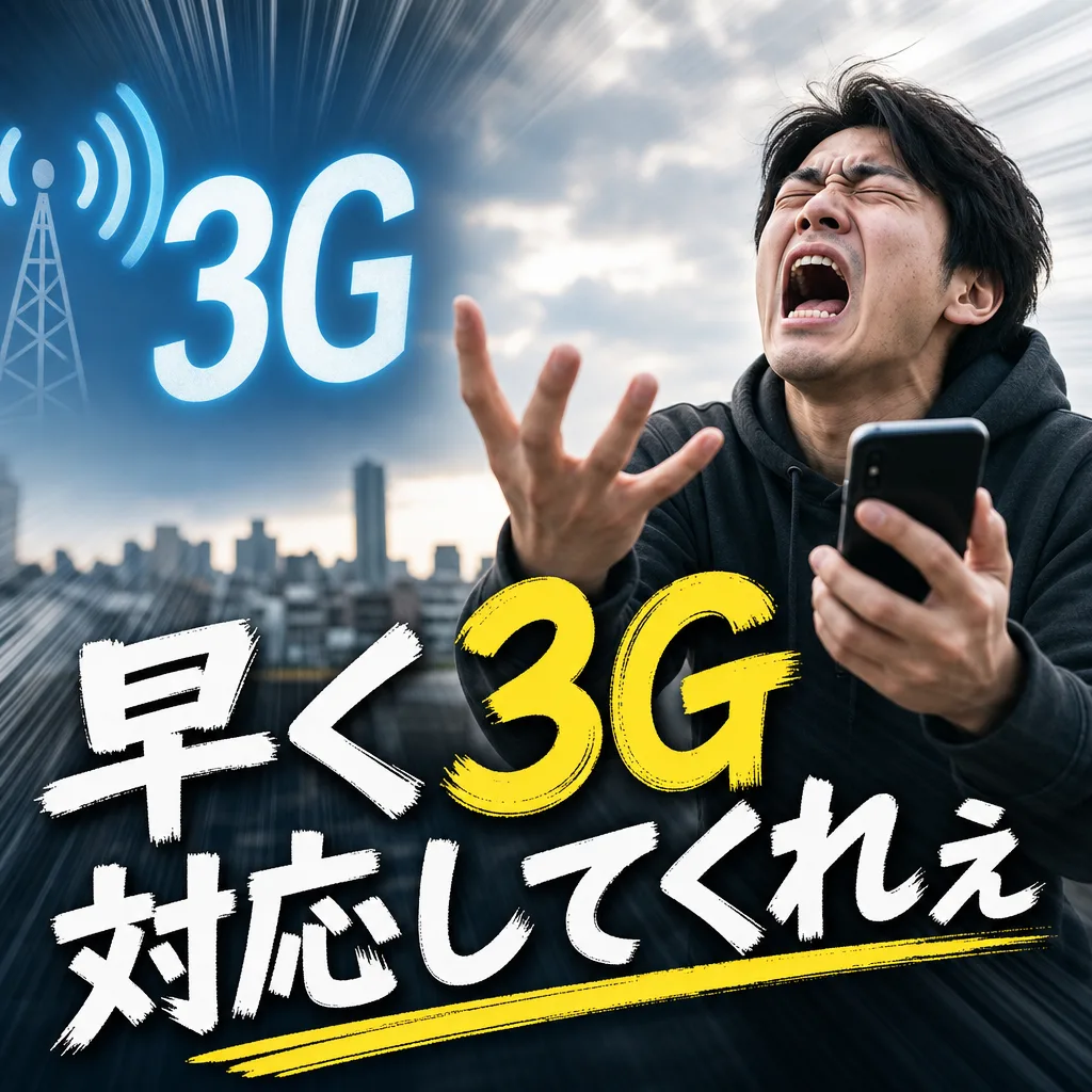 早く3G対応してくれぇ