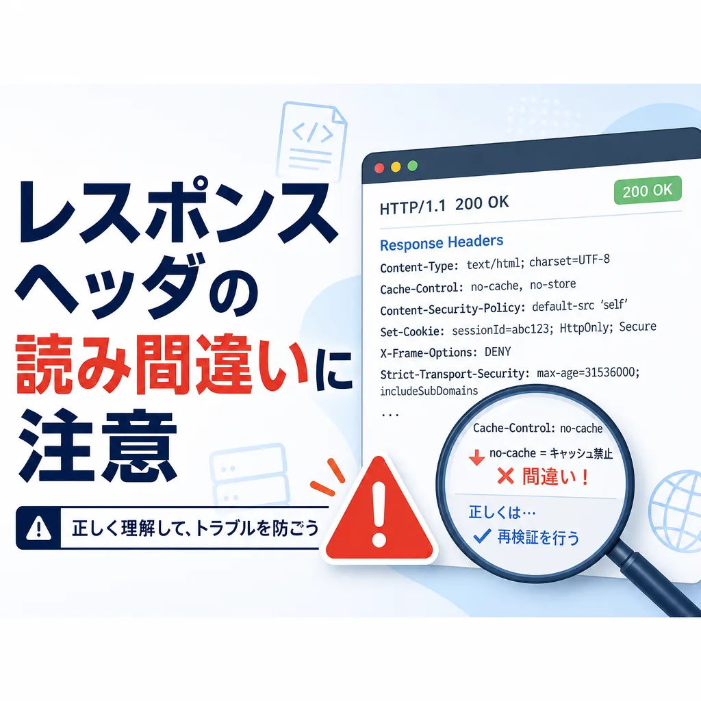 レスポンスヘッダの読み間違いに注意