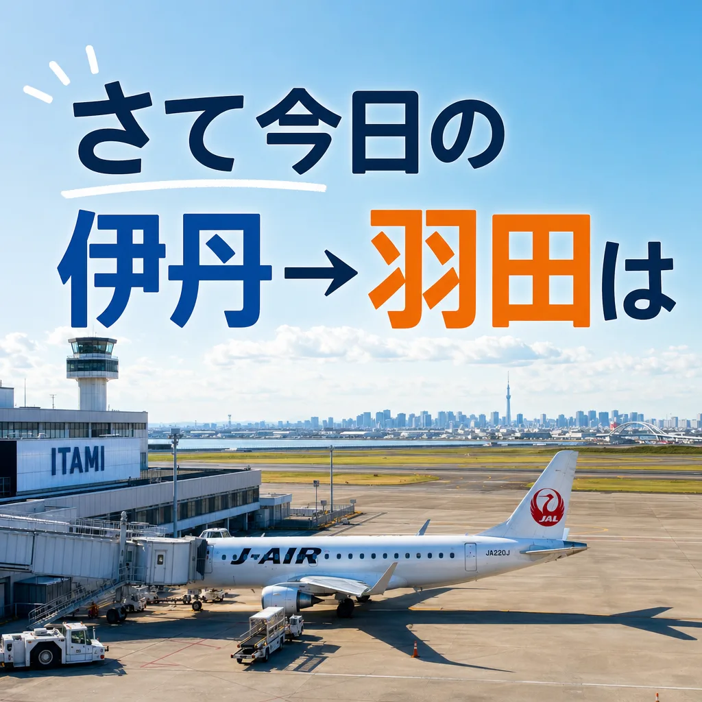 さて今日の伊丹→羽田は