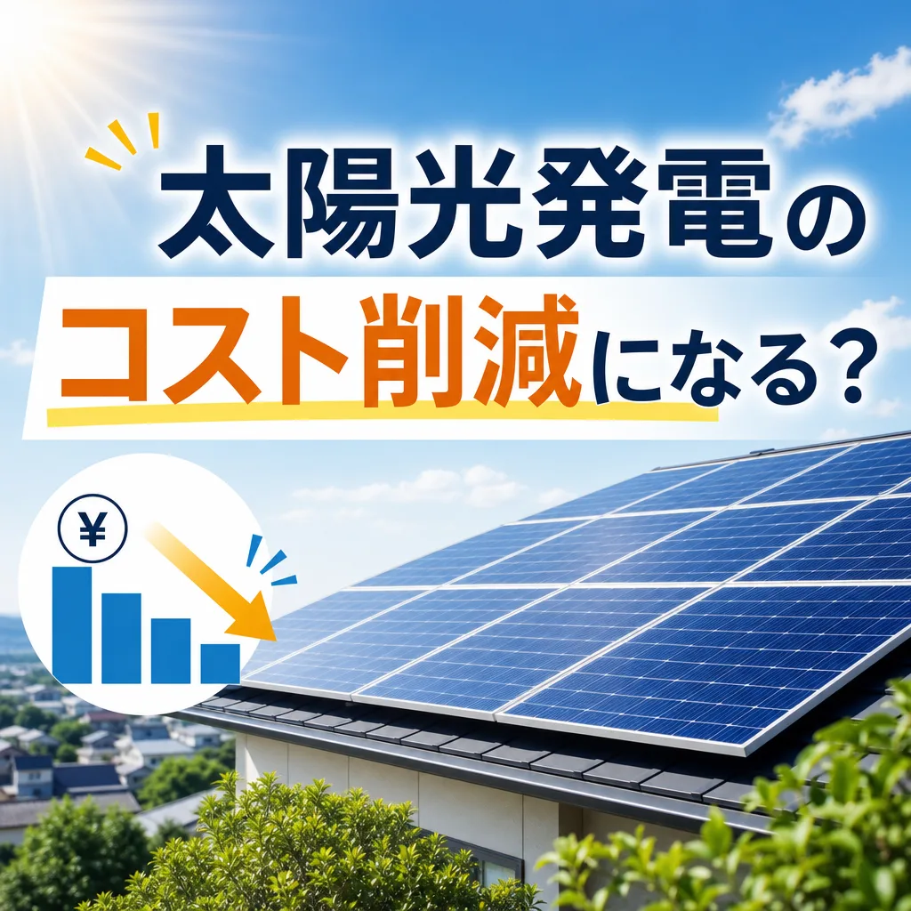 太陽光発電のコスト削減になる?