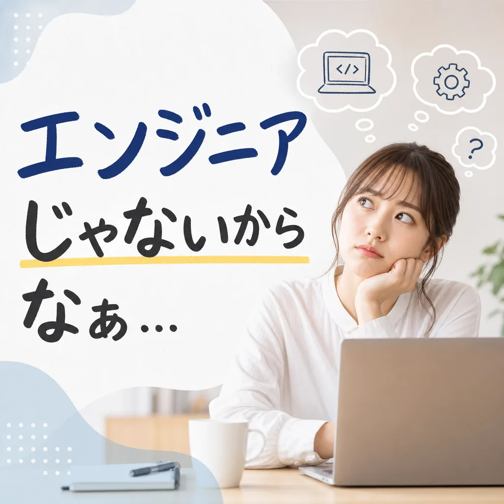 エンジニアじゃないからなぁ