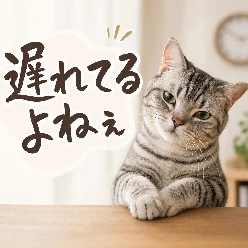 遅れてるよねぇ