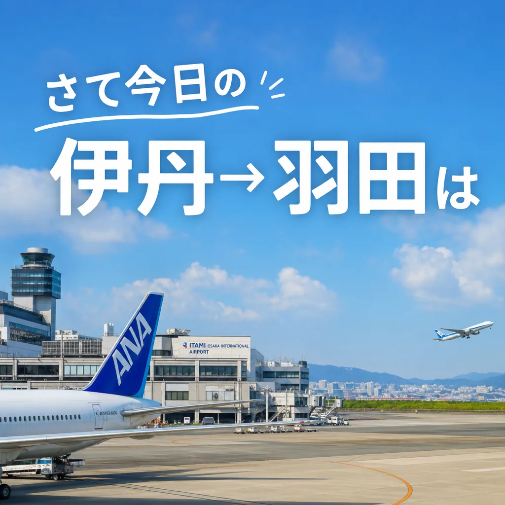 さて今日の伊丹→羽田は