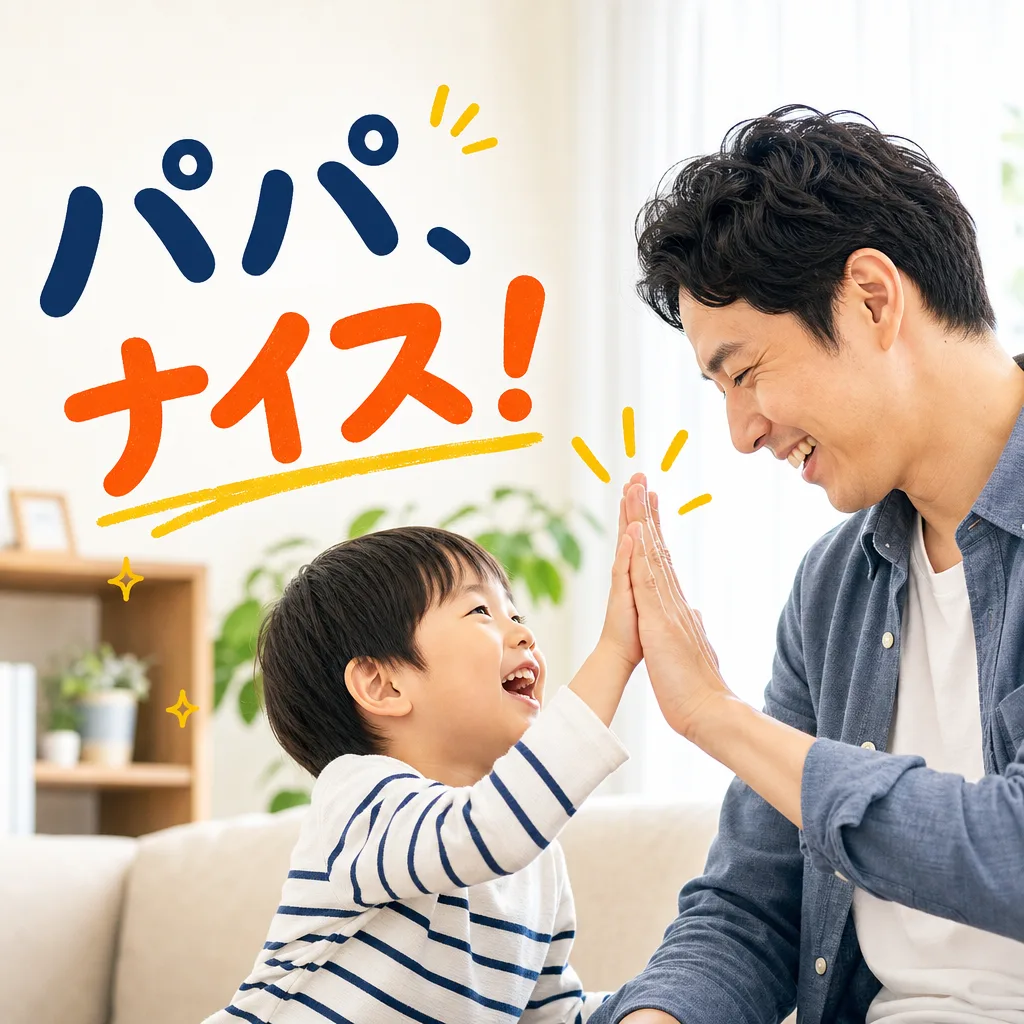 パパ、ナイス！