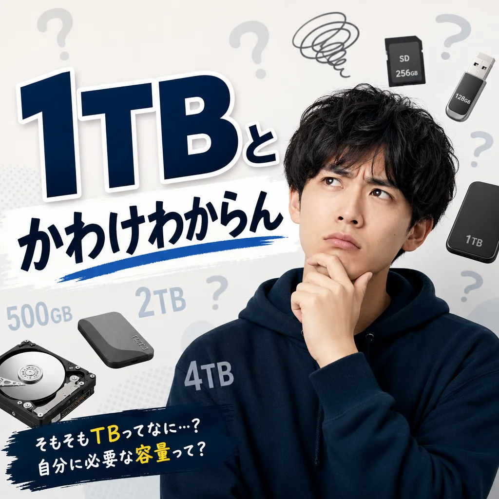 1TBとかわけわからん