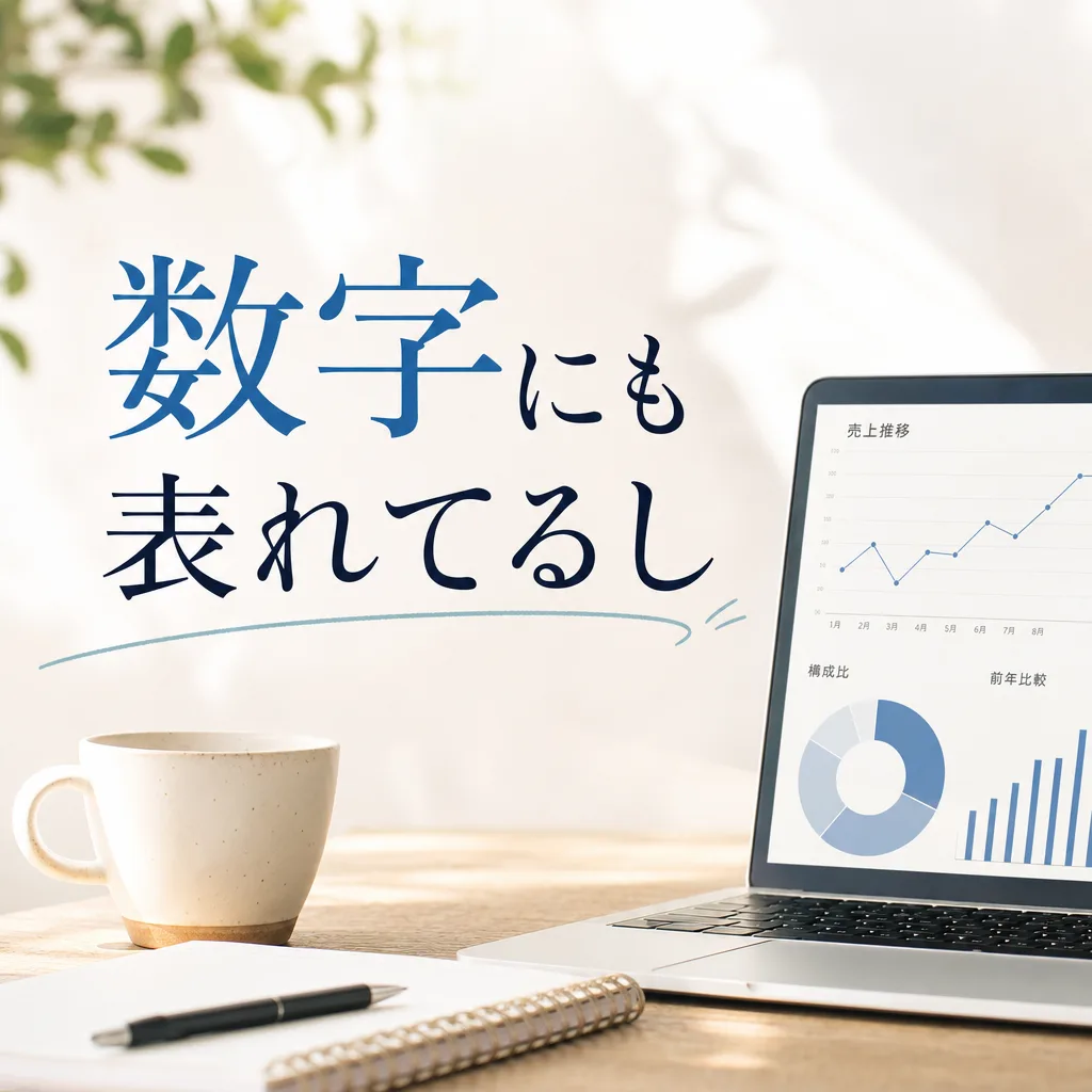 数字にも表れてるし