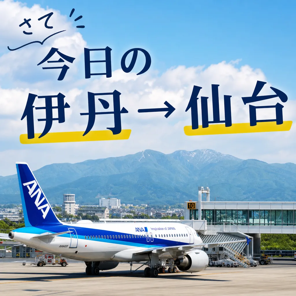 さて今日の伊丹→仙台は