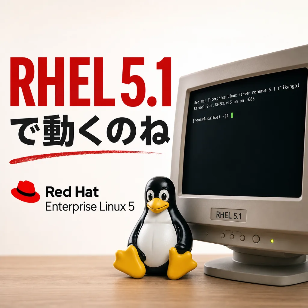RHEL5.1で動くのね