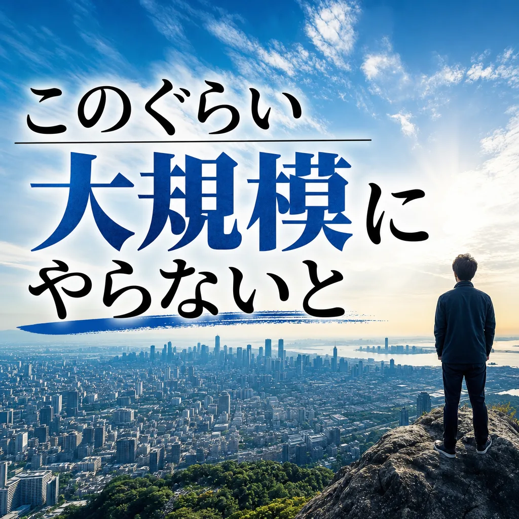 このぐらい大規模にやらないと