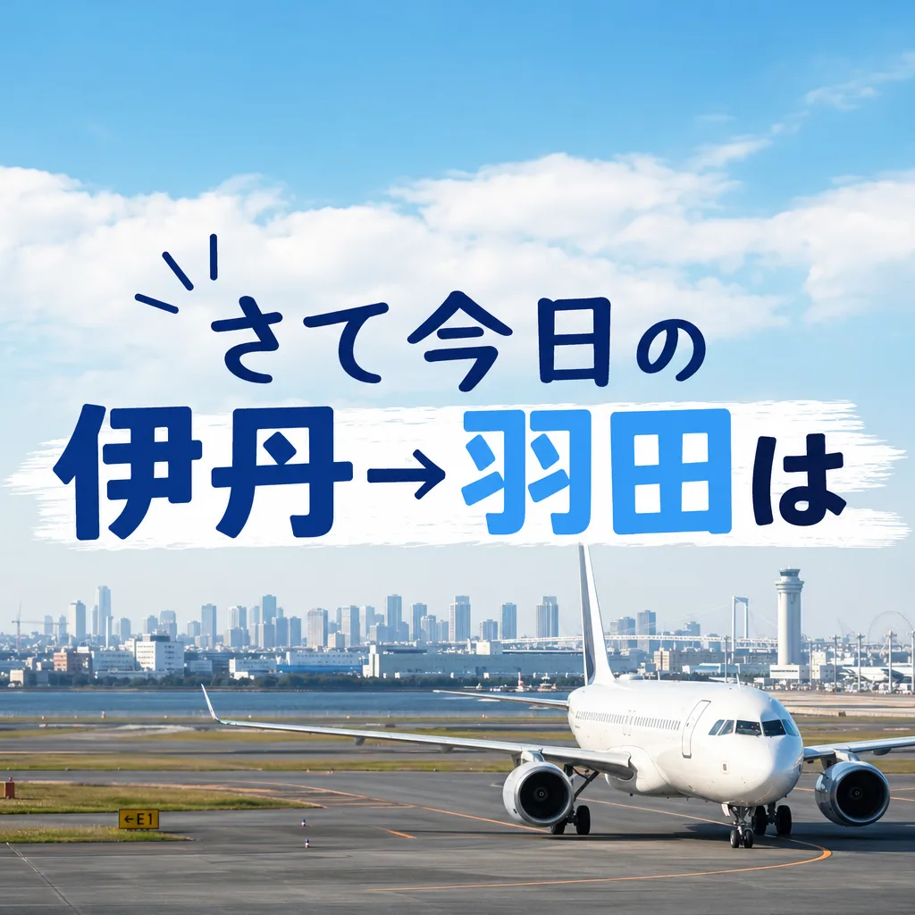 さて今日の伊丹→羽田は