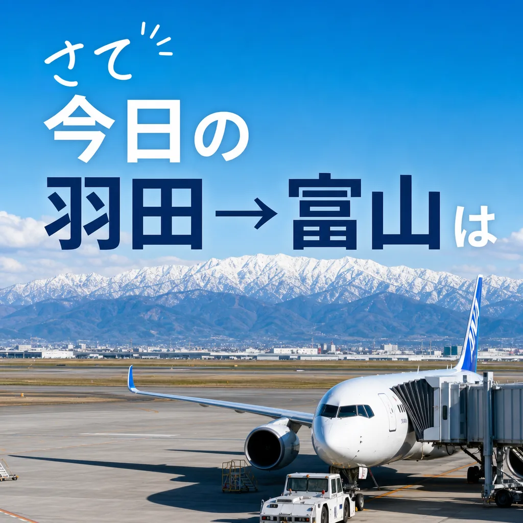 さて今日の羽田→富山は