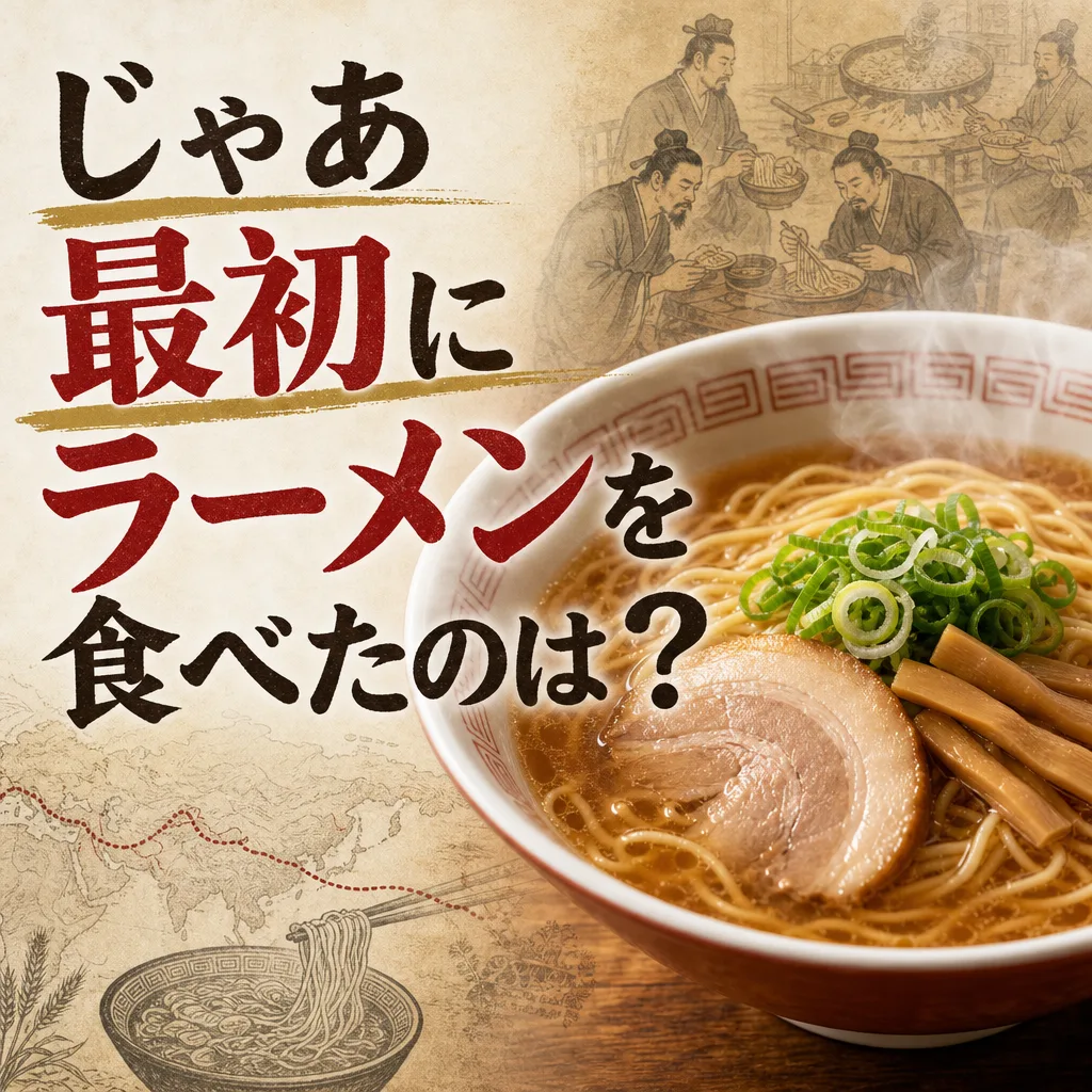 じゃあ最初にラーメンを食べたのは?