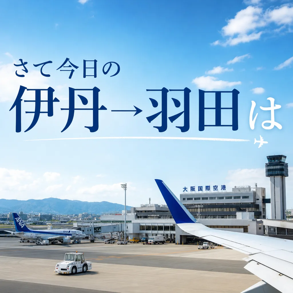 さて今日の伊丹→羽田は