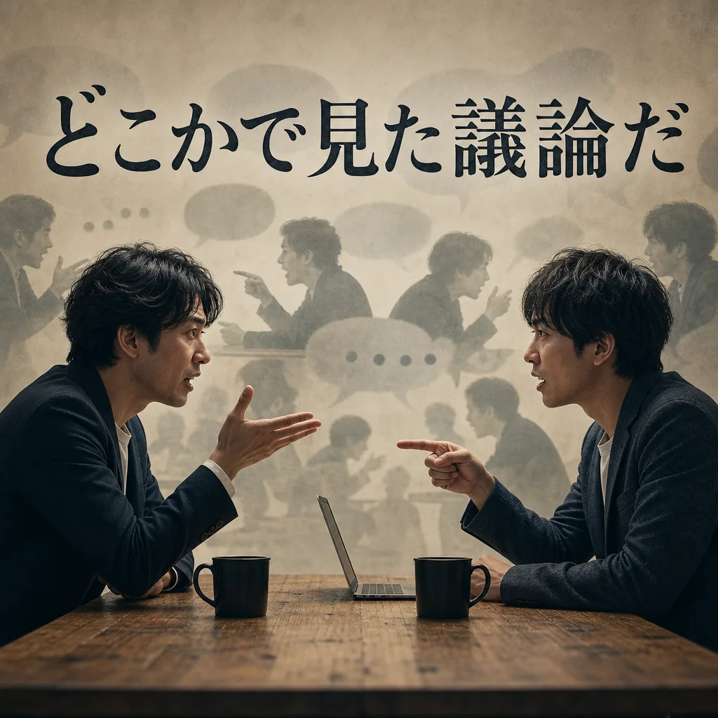 どこかで見た議論だ