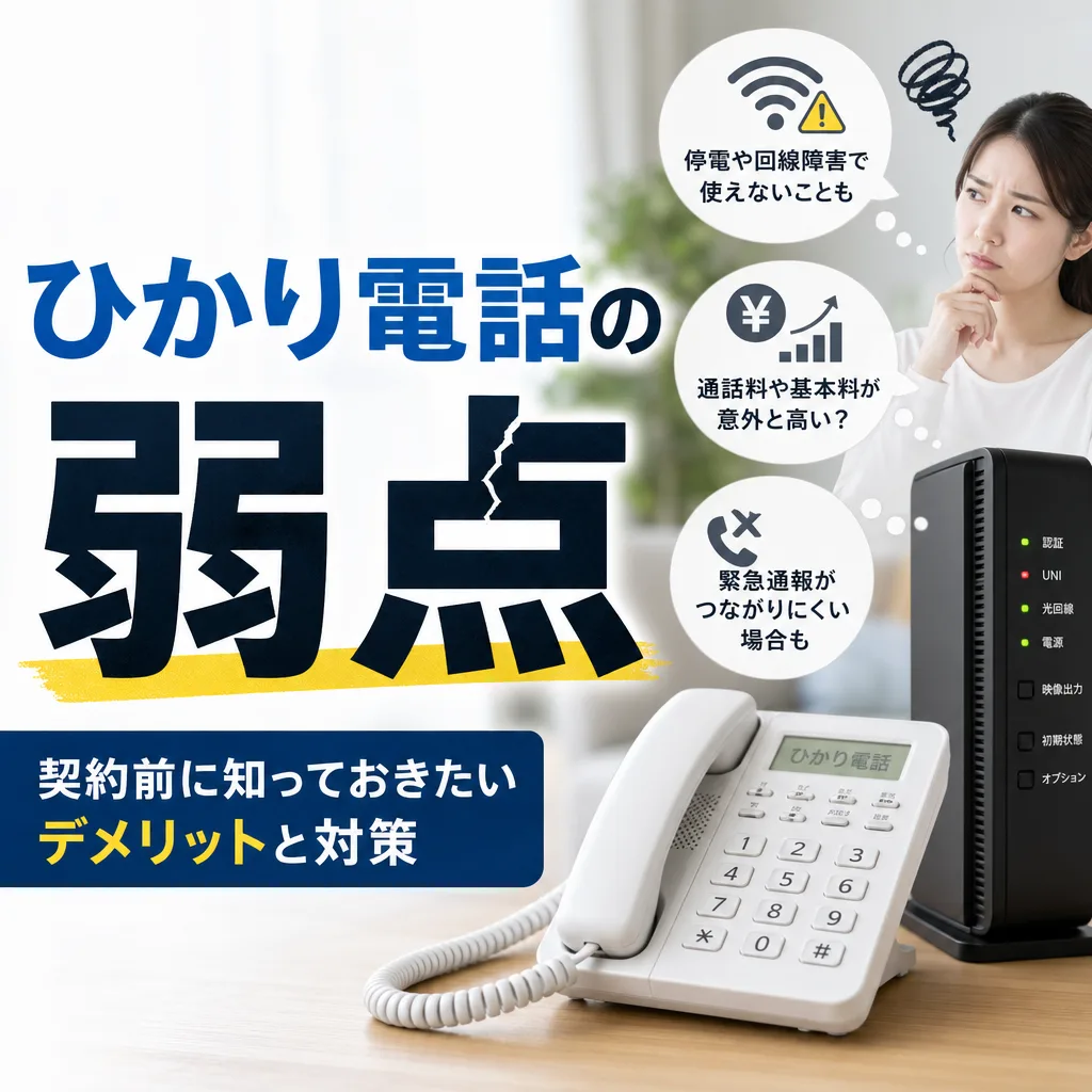 ひかり電話の弱点
