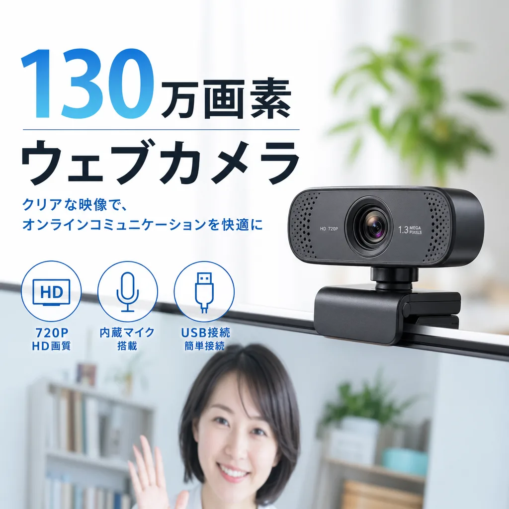 130万画素ウェブカメラ