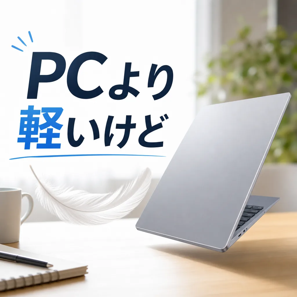 PCより軽いけど