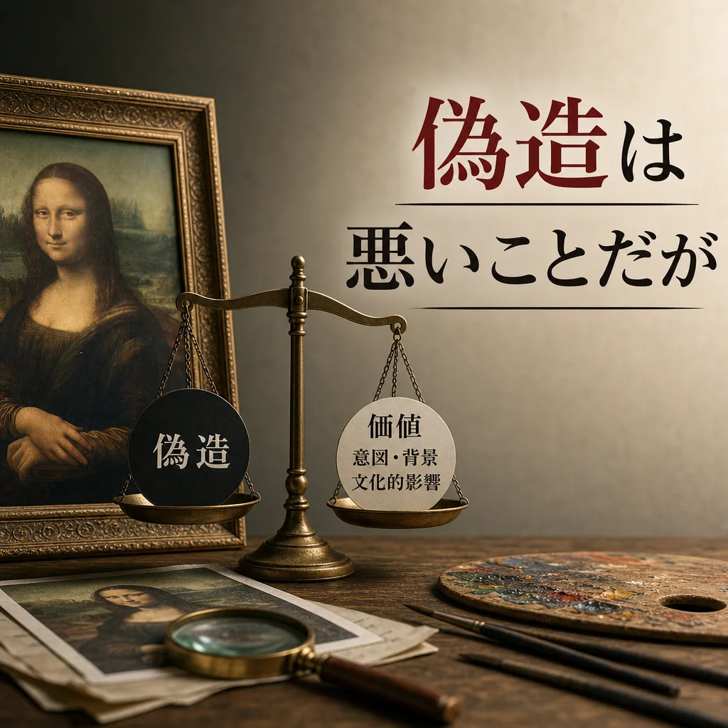 偽造は悪いことだが