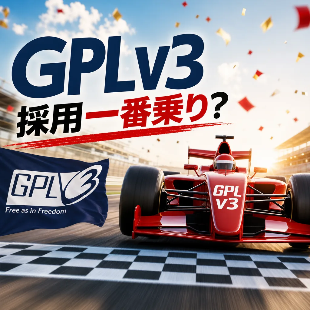 GPLv3採用一番乗り？