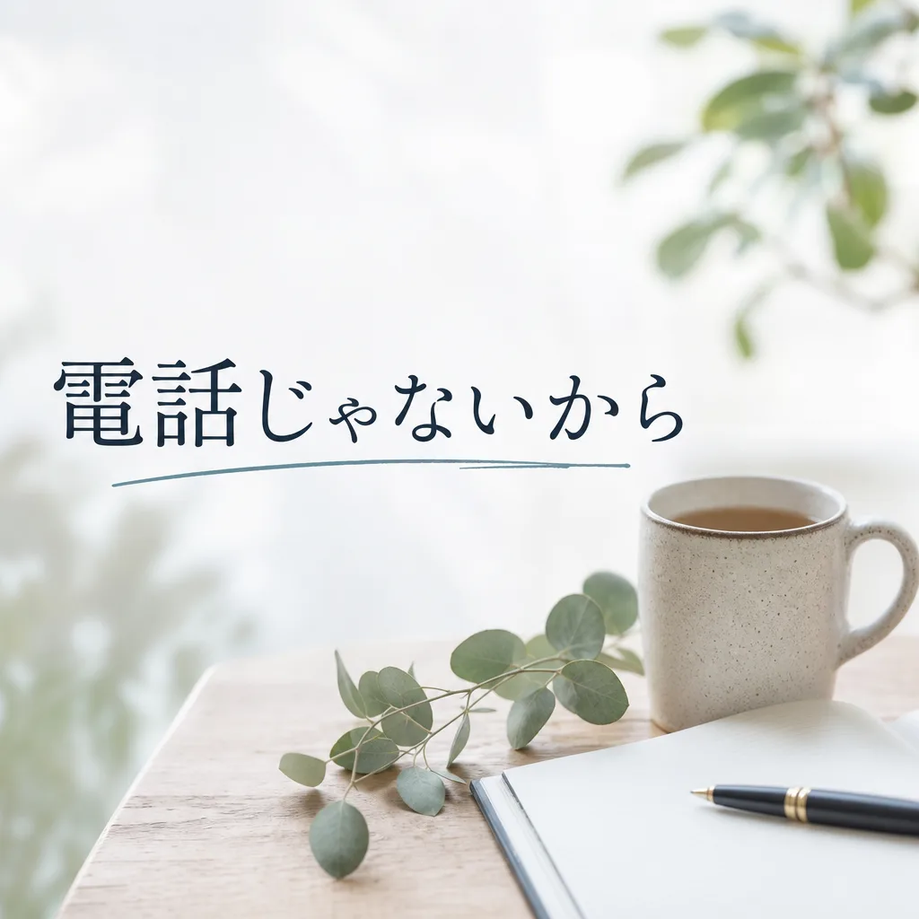 電話じゃないから