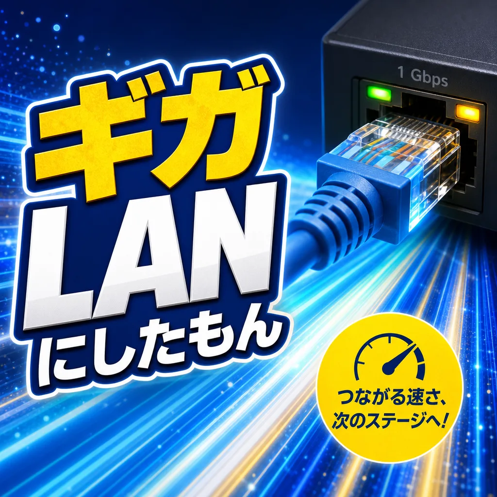 ギガLANにしたもん