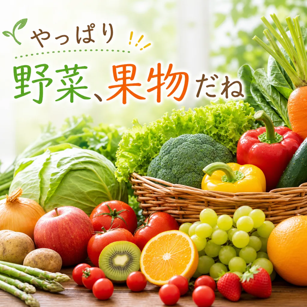 やっぱり野菜、果物だね