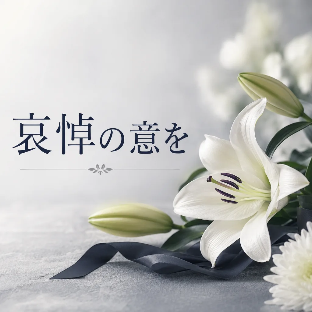 哀悼の意を