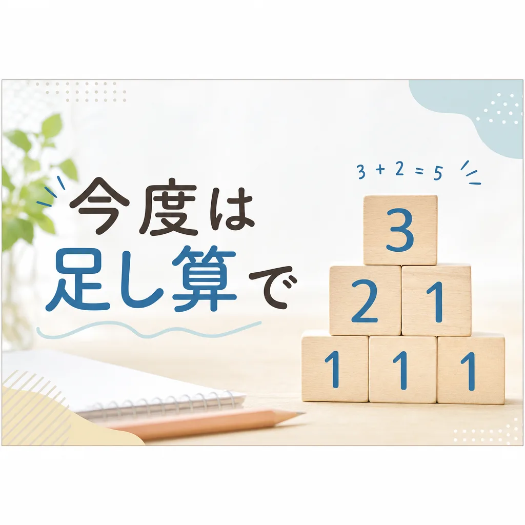 今度は足し算で