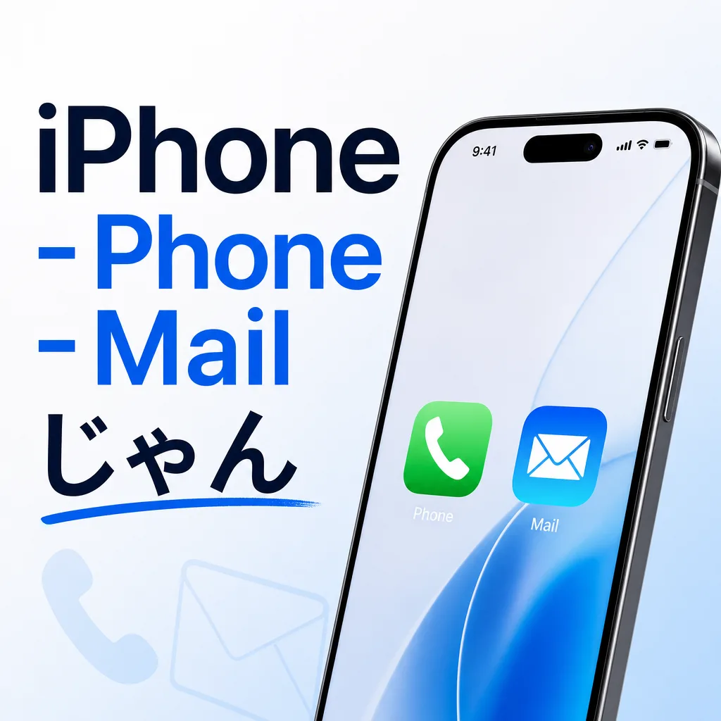 iPhone - Phone - Mailじゃん