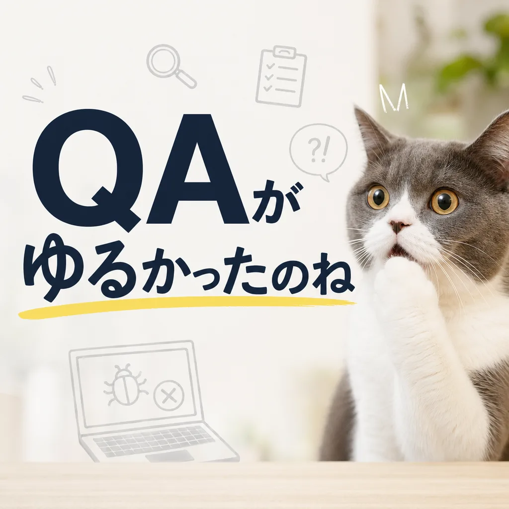 QAがゆるかったのね