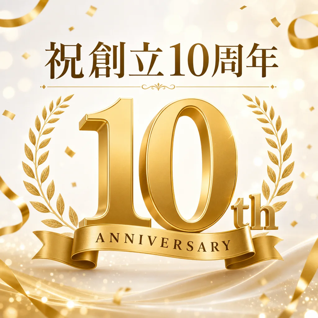 祝創立10周年