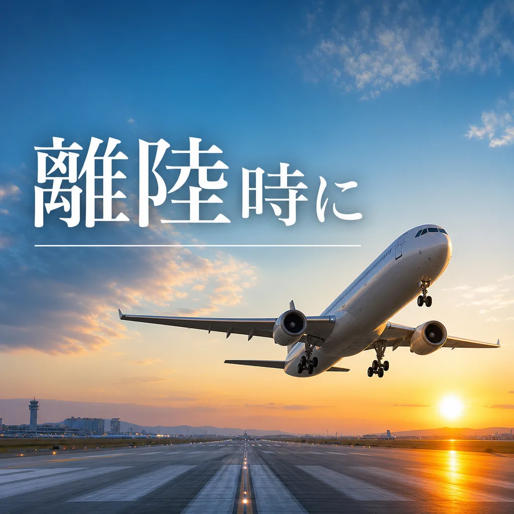 離陸時に
